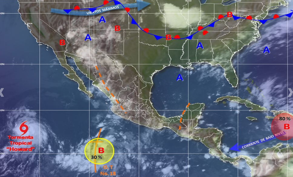 Se mantienen lluvias en gran parte de México - smn