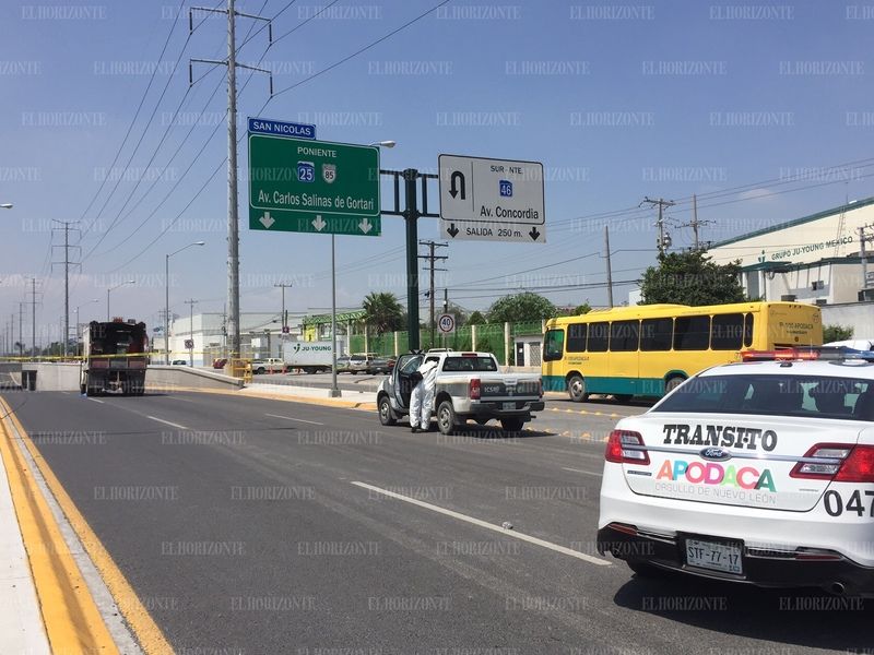 Arrollan a trabajador de Servicios Públicos en Apodaca - transito-apodaca