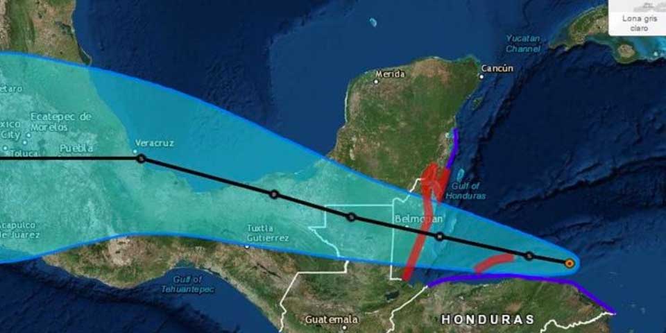 Ciclón tropical Earl llegaría a México en las próximas horas