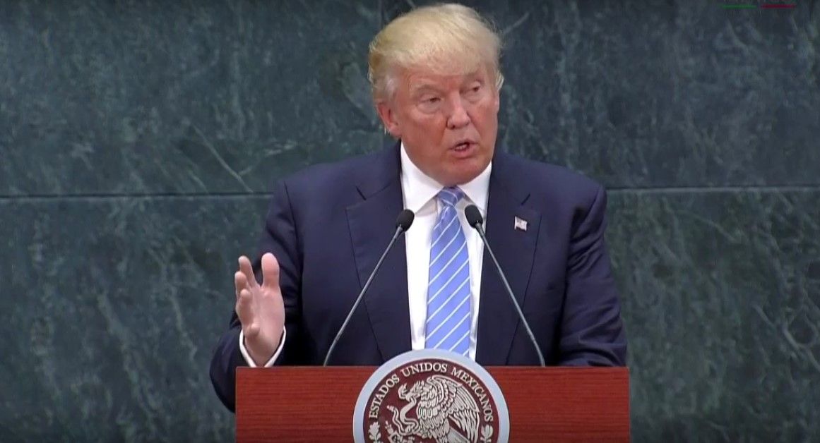 Trump en Los Pinos: “Construiremos el muro”