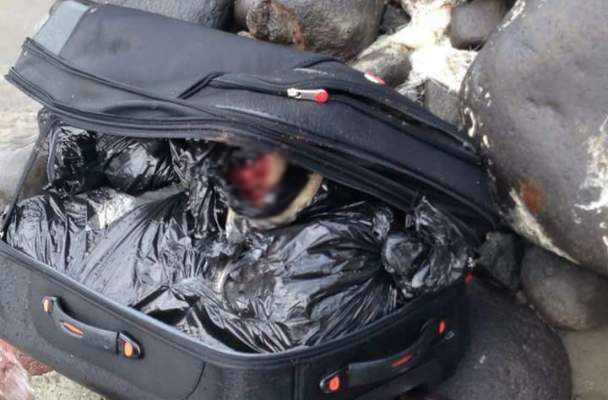 Aparece cuerpo desmembrado en una maleta en Veracruz