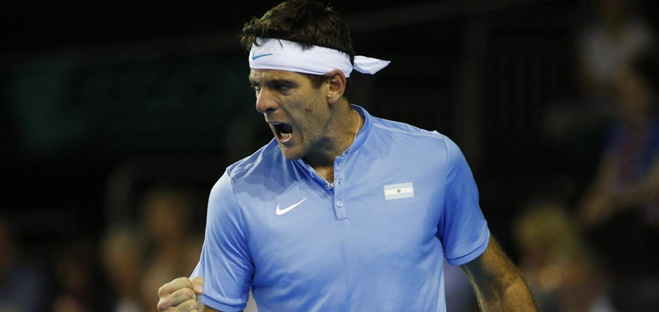 Del Potro vence a Murray en la Copa Davis