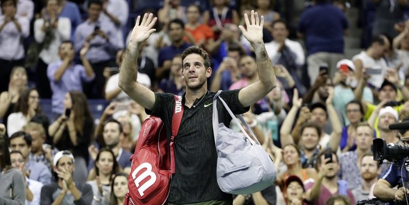 Del Potro se emociona hasta las lágrimas en pleno partido