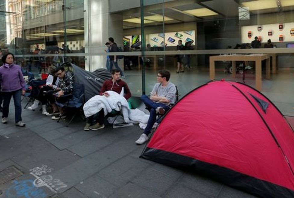 Galería: acampan para comprar el nuevo iPhone 7 - Apple-3