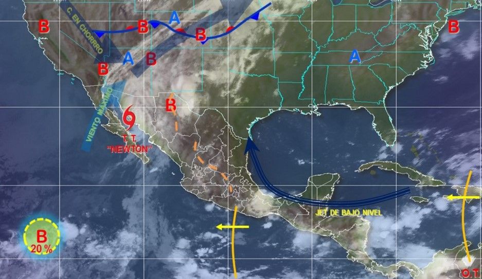 Newton mantiene incomunicados a varios poblados de Baja California Sur