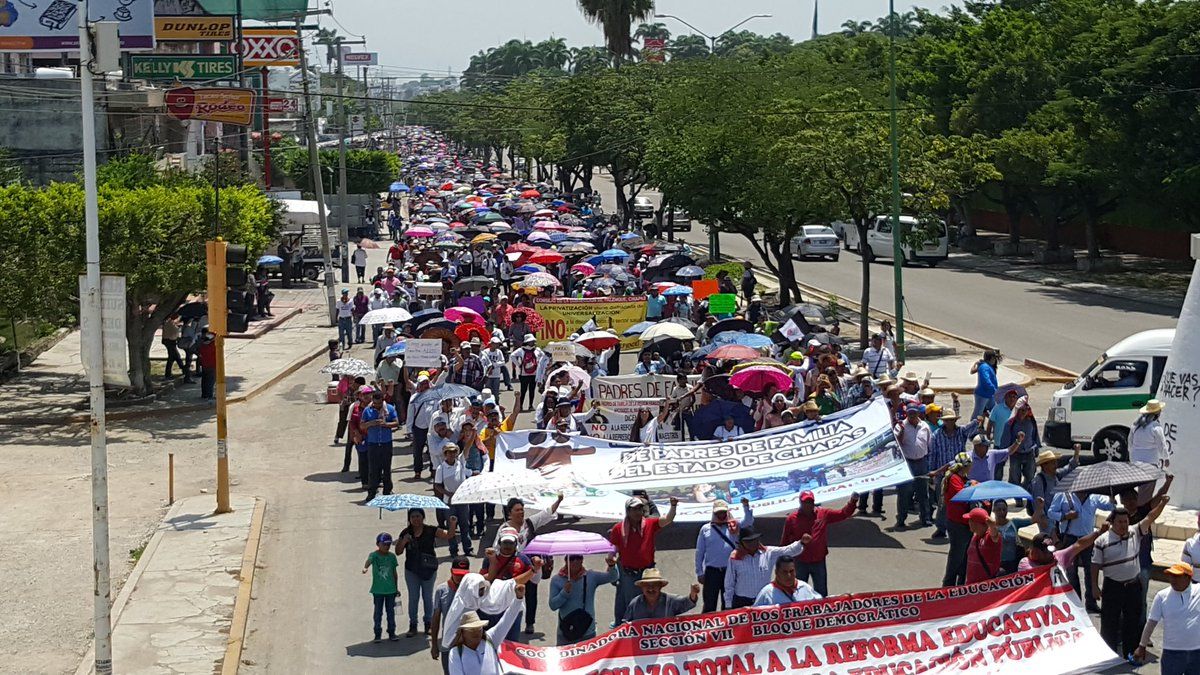 CNTE ordena regresar a Chiapas a maestros en la Ciudadela