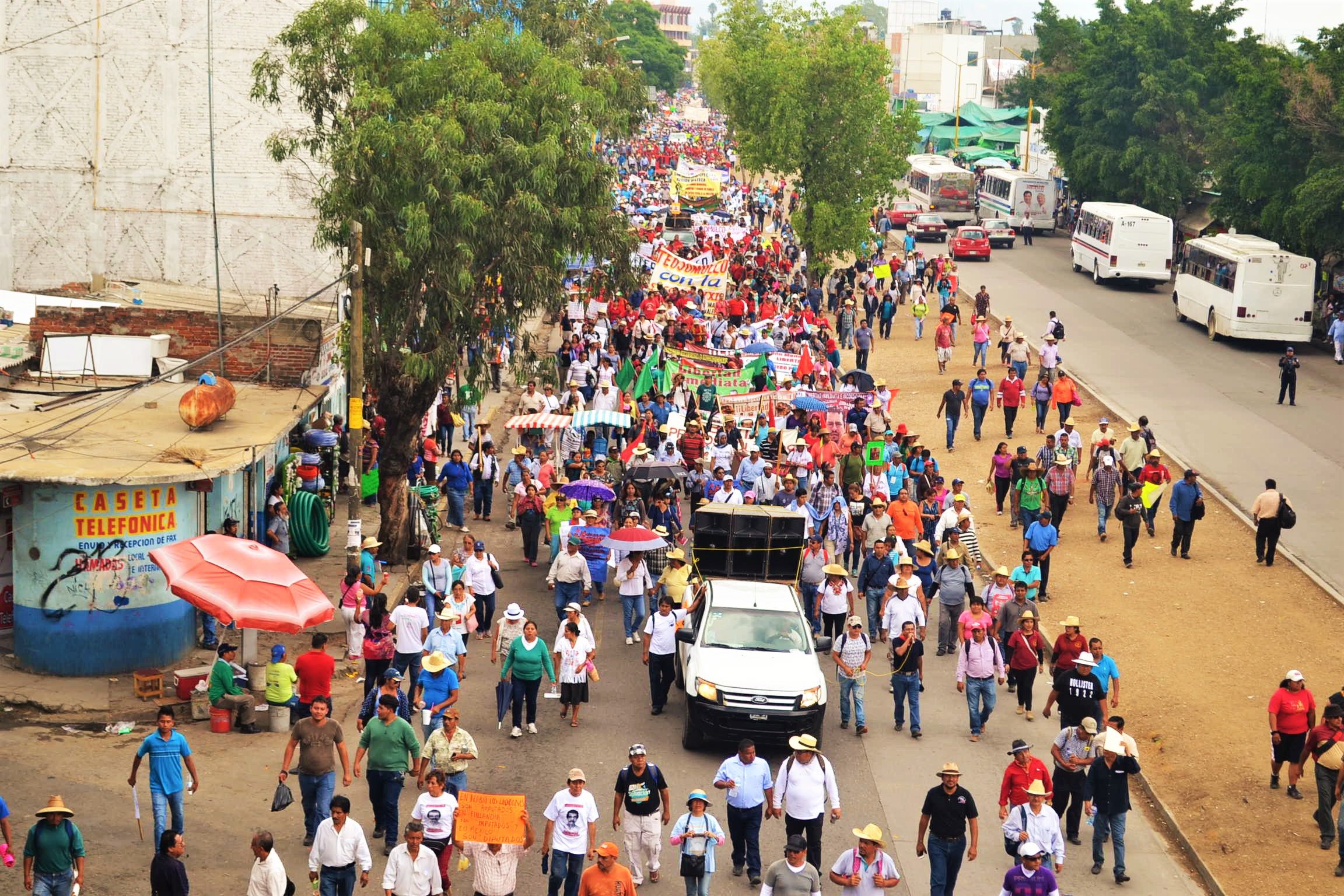 CNTE amenaza con intensificar protestas si no hay diálogo con  Gobernación