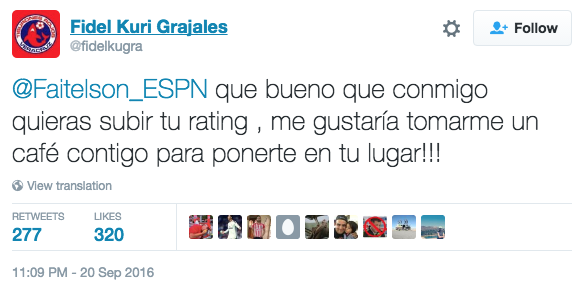 Se enfrentan David Faitelson y Fidel Kuri en Twitter - Captura-de-pantalla-2016-09-21-a-las-11.36.41