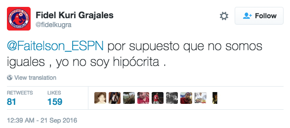 Se enfrentan David Faitelson y Fidel Kuri en Twitter - Captura-de-pantalla-2016-09-21-a-las-11.45.35