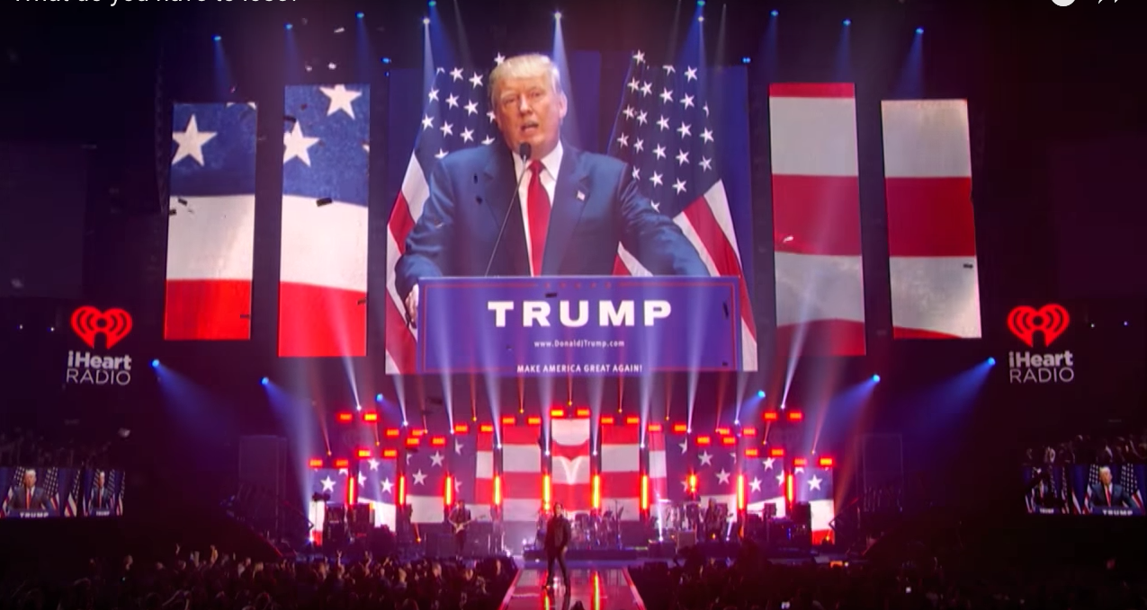 Video: U2 ‘apuesta’ en contra de Trump en Las Vegas