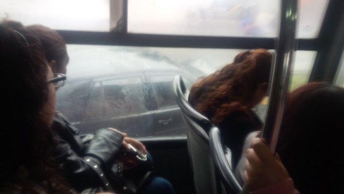 Choque en carril del Metrobús al sur de la Ciudad de México - Choque-metrobúsIII