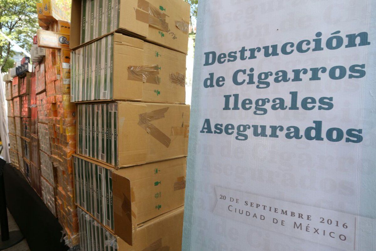 Destruye PGR 26.7 millones de cigarros ilegales