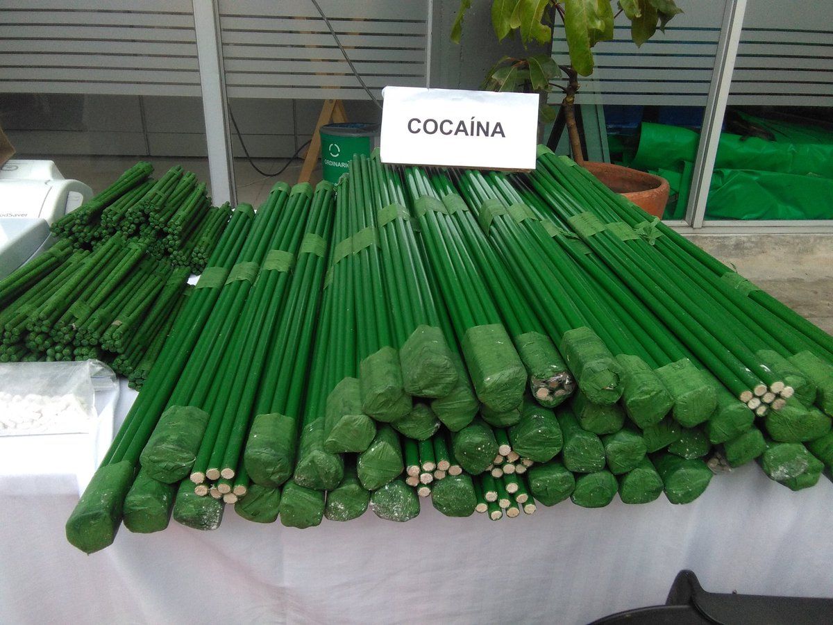 Incautan cocaína camuflada en tallos de rosa