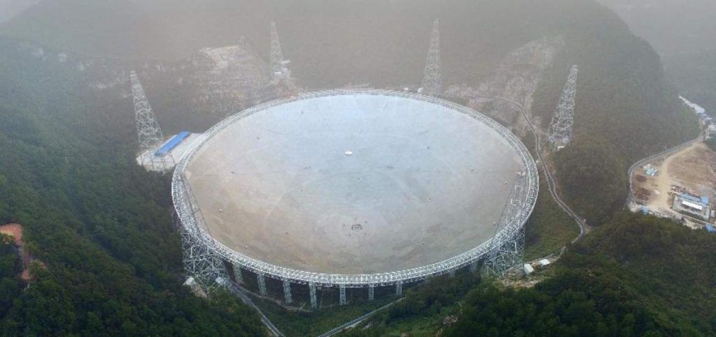 China inaugura radiotelescopio para buscar vida extraterrestre - FAST-I-1024x483