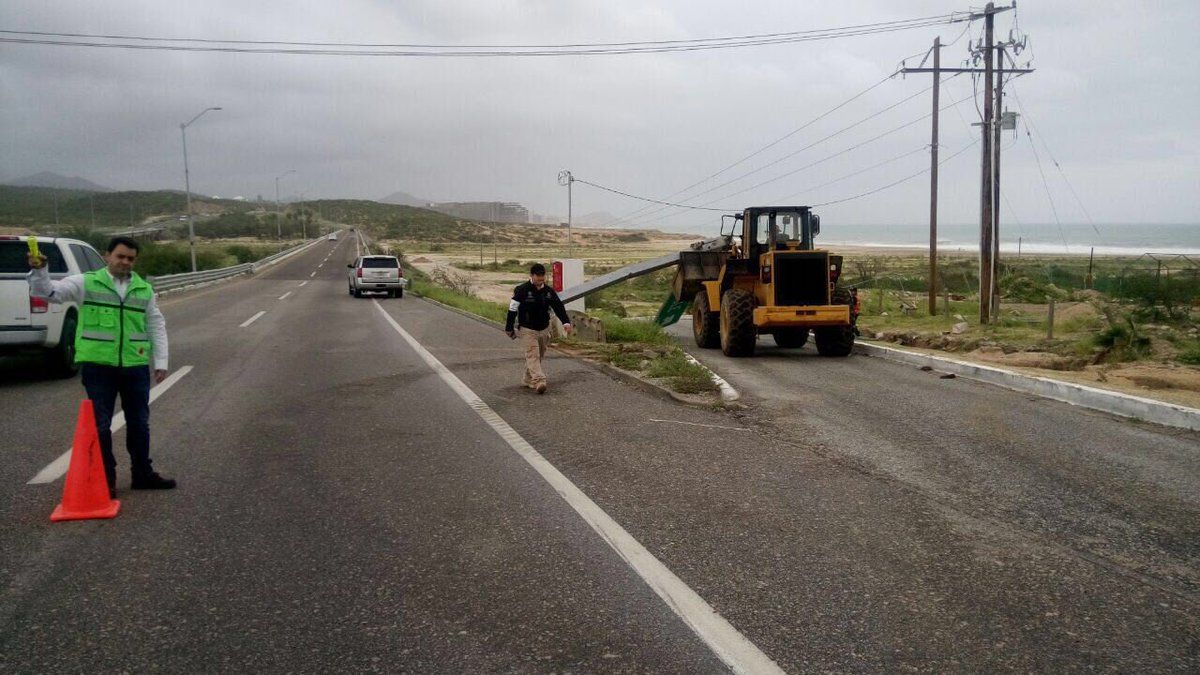 Saldo blanco por el paso de Newton en Baja California Sur: Protección Civil