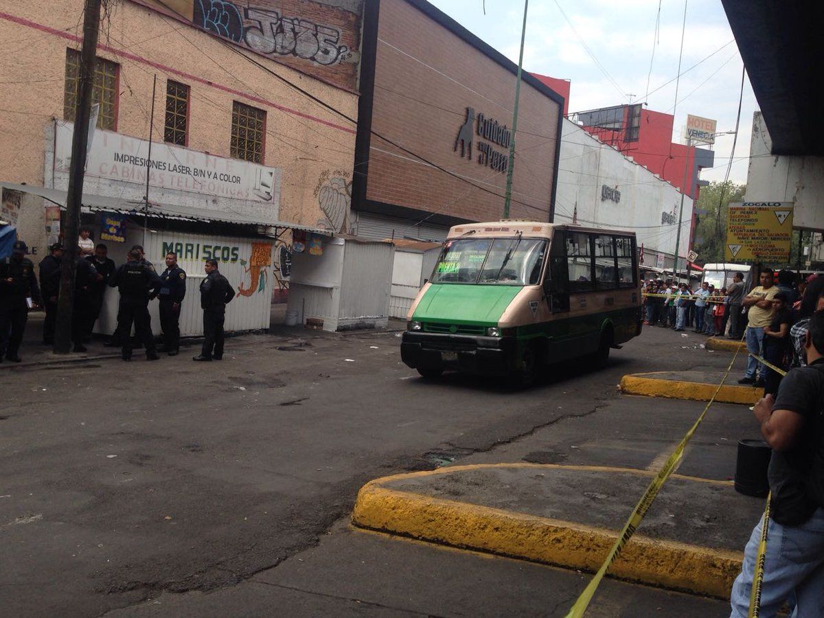 Asalto a transporte público en la colonia Tacuba deja dos muertos