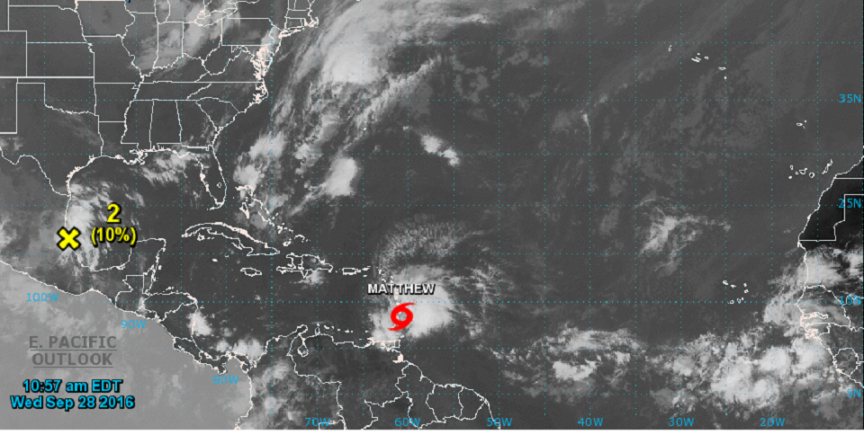 Podría formarse ciclón tropical Matthew en el Atlántico