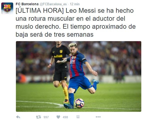 Messi se lastima en el empate del Barcelona con el Atlético - Screenshot_1