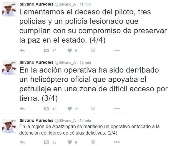 Ataque a helicóptero del gobierno de Michoacán deja cuatro muertos - Screenshot_2