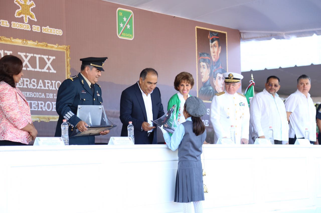 Gobernador de Guerrero conmemora 169 aniversario de los Niños Héroes