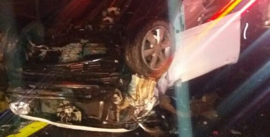 Choque múltiple deja cinco heridos en la Chamapa-Lechería - accidente-chamapa-lecheria-1-1024x521