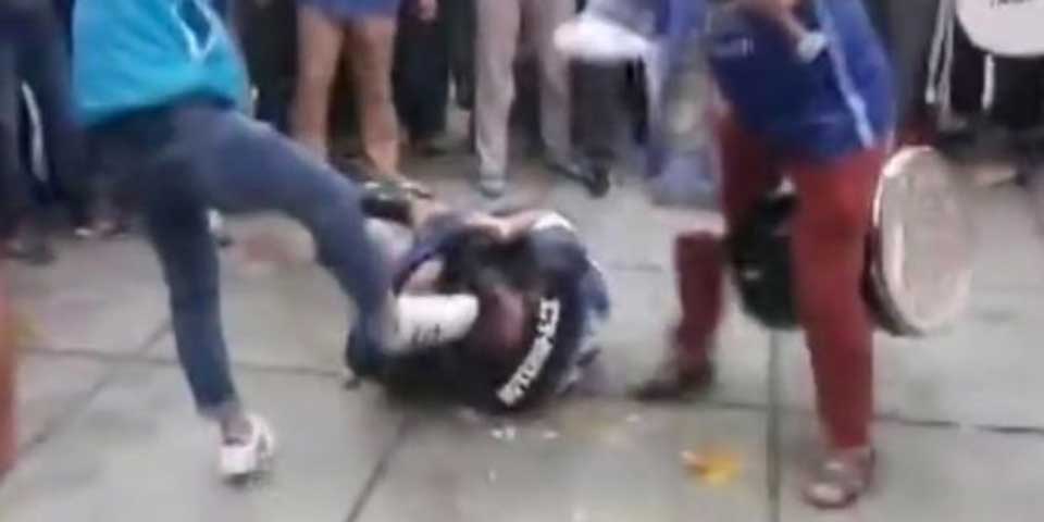 Video: aficionado chino sufre brutal agresión de parte de rivales