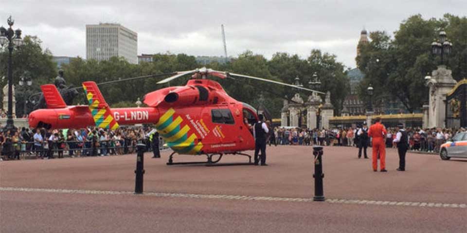 Video: ambulancia helicóptero en Palacio de Buckingham provoca preocupación