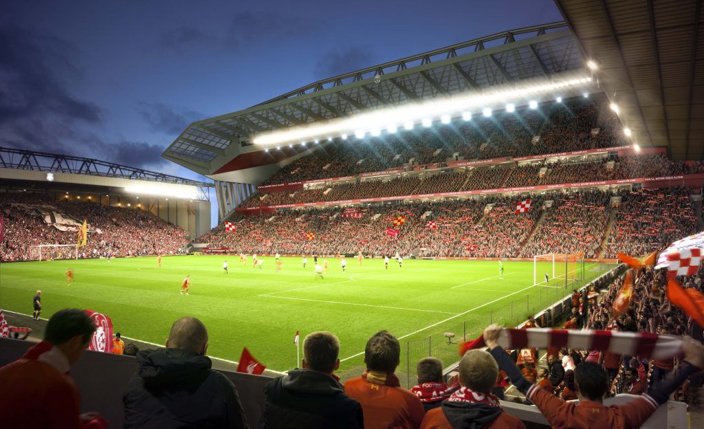 Los 20 estadios que todo aficionado al futbol debe conocer - anfield-1024x624
