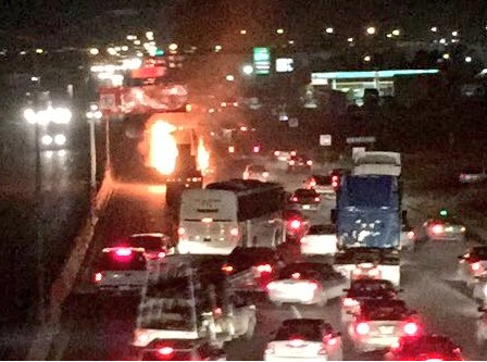 Se incendia tráiler tras choque en Nuevo León. Dos muertos - choque-escobedo