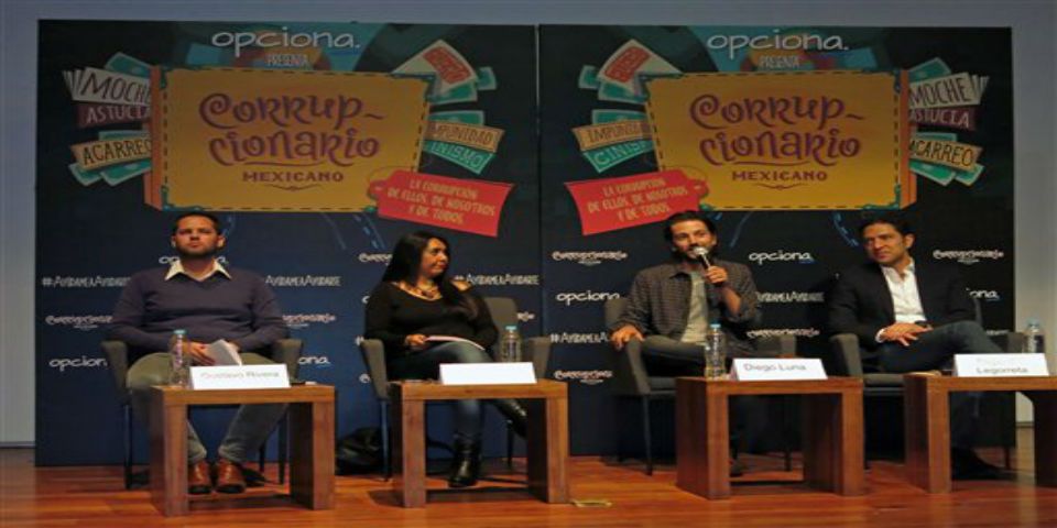 Presentan el “Corrupcionario”, el diccionario de la corrupción en México