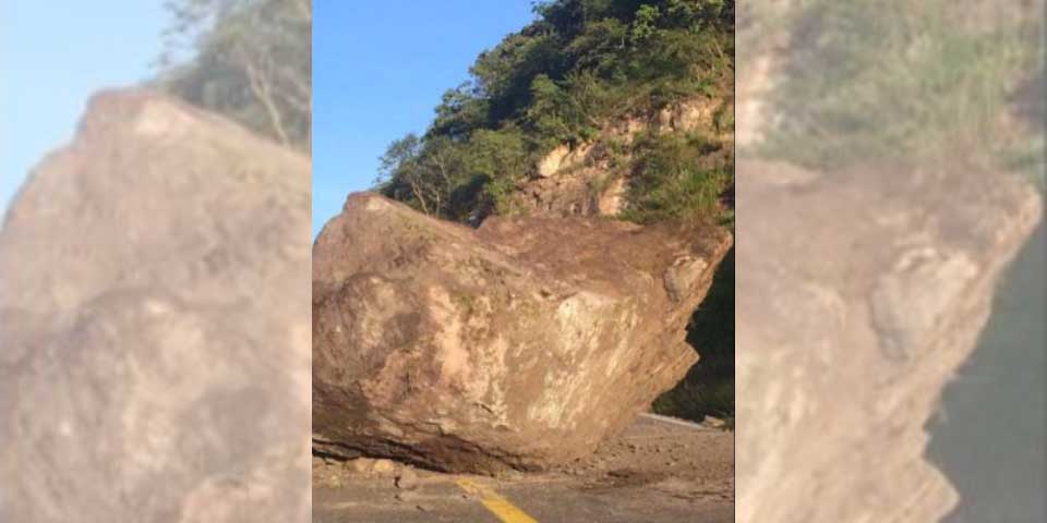 Alertan por derrumbe en carretera Chilpancingo-Las Peñas