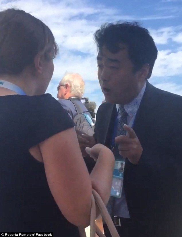 La accidentada llegada de Obama a China - fight-china