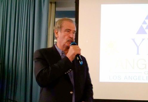 Vicente Fox critica a Trump en España