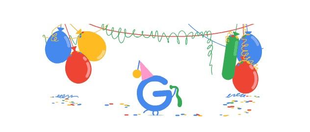 Google celebra su aniversario 18 con doodle - googleII