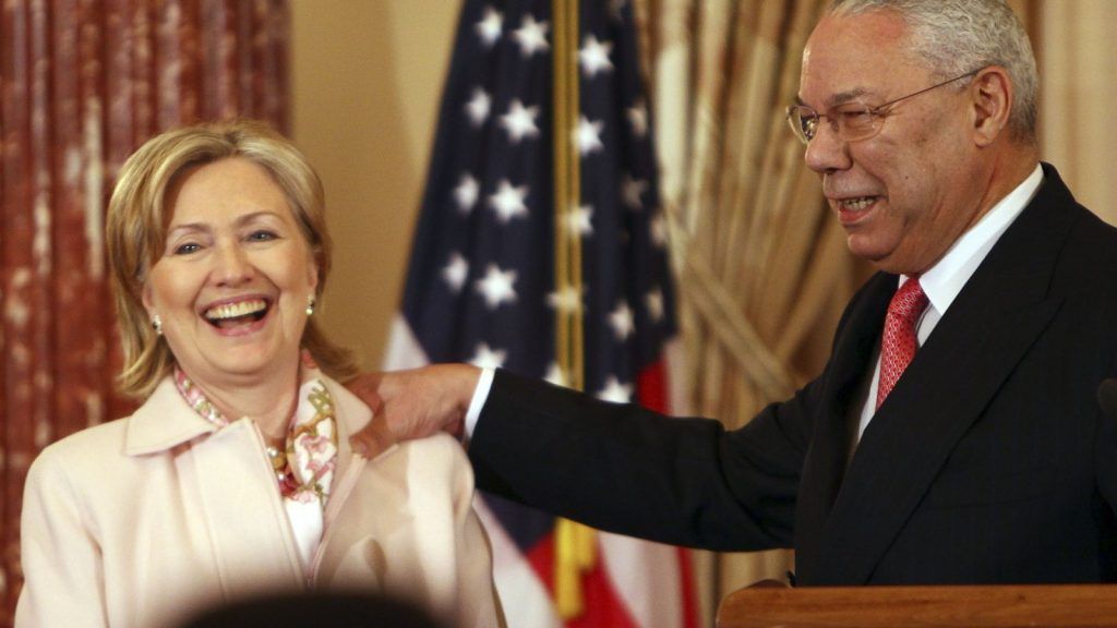 Colin Powell critica a Trump y Clinton en correos filtrados - hillary-clinton-colin-powell-1024x576