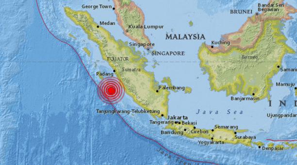 Sismo de 5.8 sacude costas de Indonesia