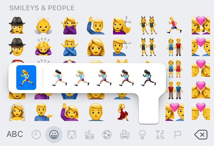 Los emojis de iOS 10 que promueven la igualdad de género - ios10-runner-emojipedia