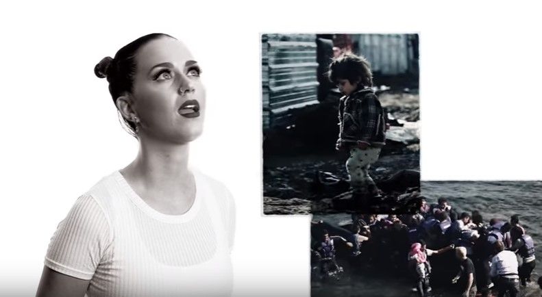 Video: Unicef lanza versión de 'Imagine' para apoyar a niños refugiados - katy-perry