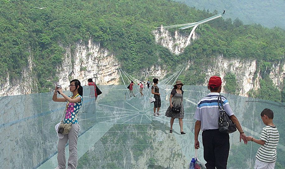 China cierra el puente de cristal de 300 metros de altura - longest-highest-zhangjiajie-glass-bottom-bridge-haim-dotan-10