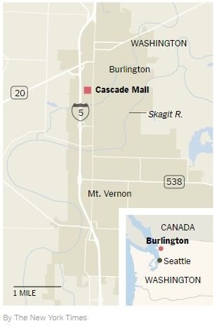 Lanzan cacería humana para hallar a autor de tiroteo en Seattle - mapa