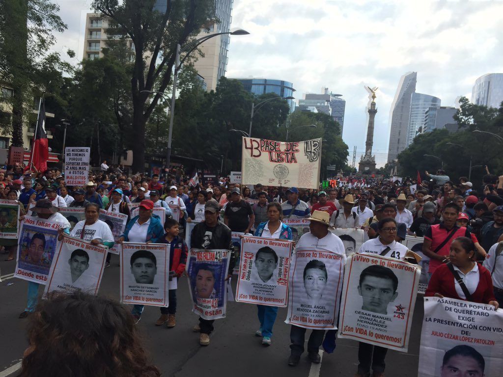 Marcha a 2 años de la desaparición de los normalistas - marcha-2-1-1024x768