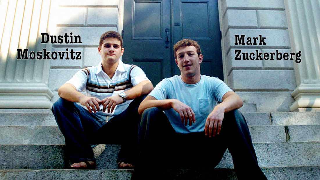 Cofundador de Facebook donará 20 millones para derrotar a Trump - mark-zuckerberg-Dustin-Moskovitz