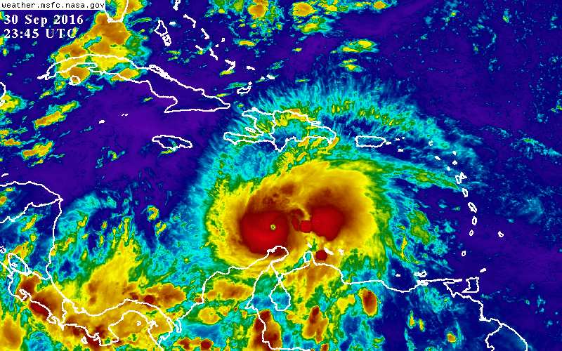 Matthew se convirte en huracán categoría 5