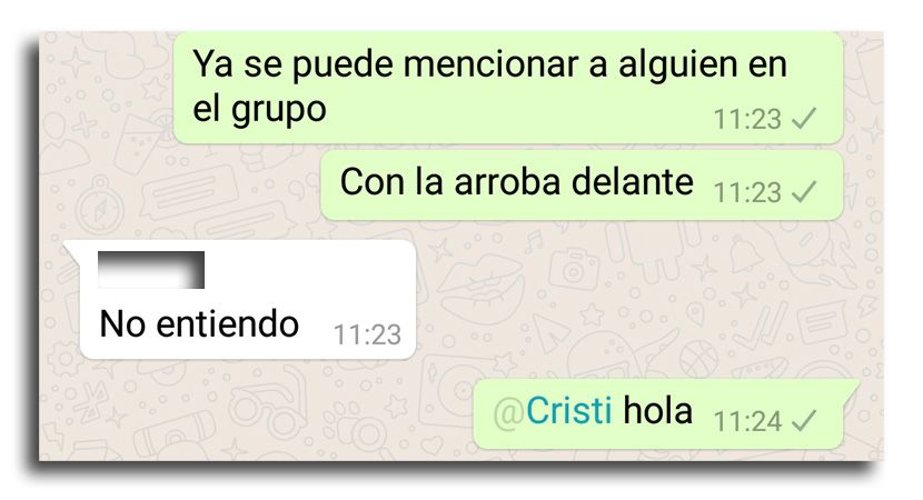 Ya se podrán hacer menciones por WhatsApp - menciones