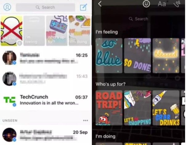 Ahora Facebook lanzará una copia de Snapchat - messenger