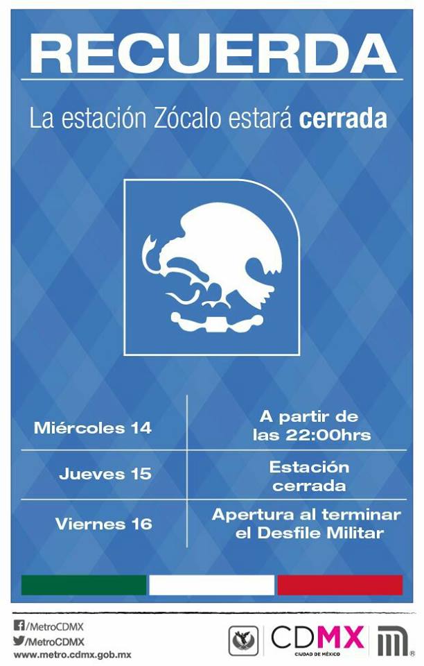 Horarios del transporte público por fiestas patrias - metroI