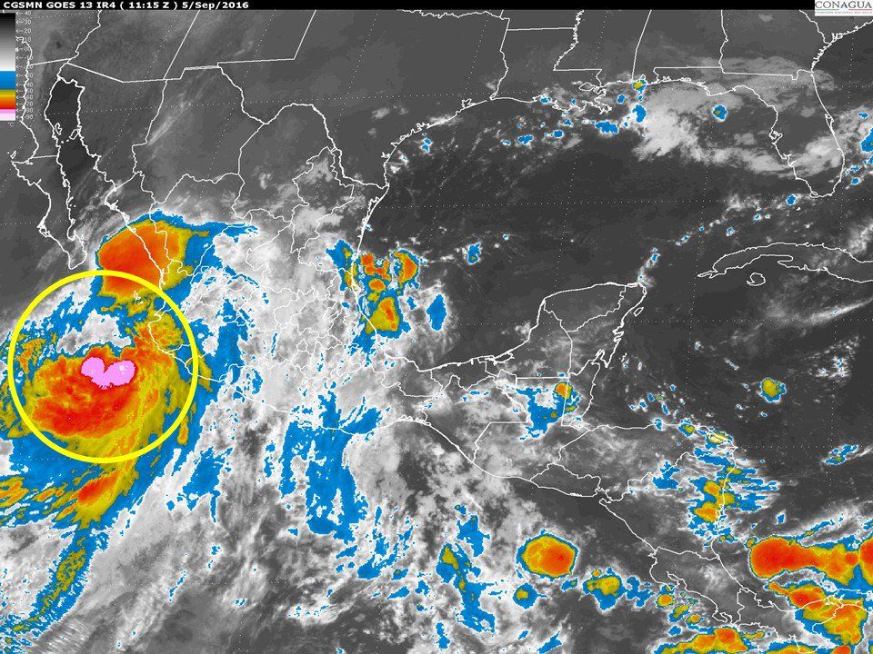 Alerta en 8 estados de México por Newton