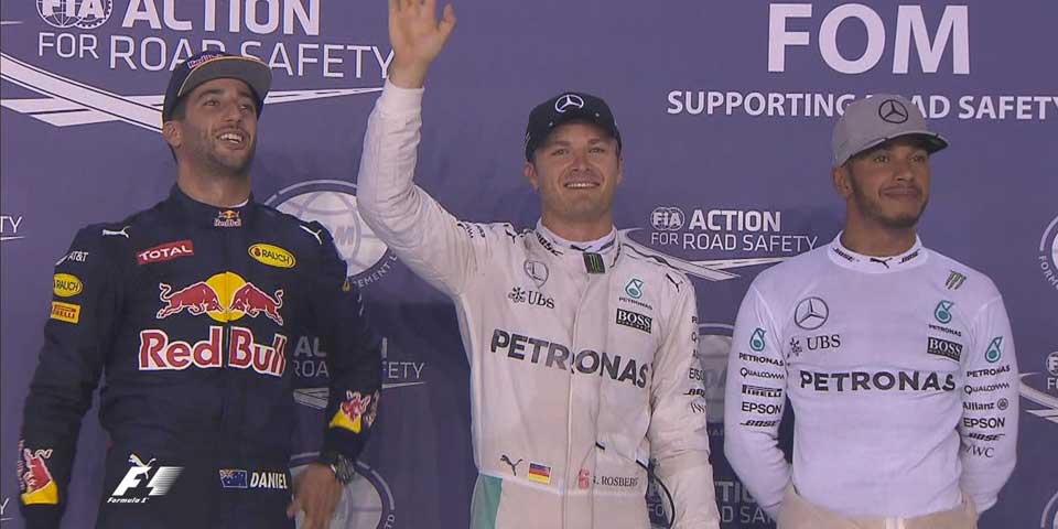 Rosberg se queda con la pole del Gran Premio de Singapur Rosberg se queda con la pole del Gran Premio de Singapur
