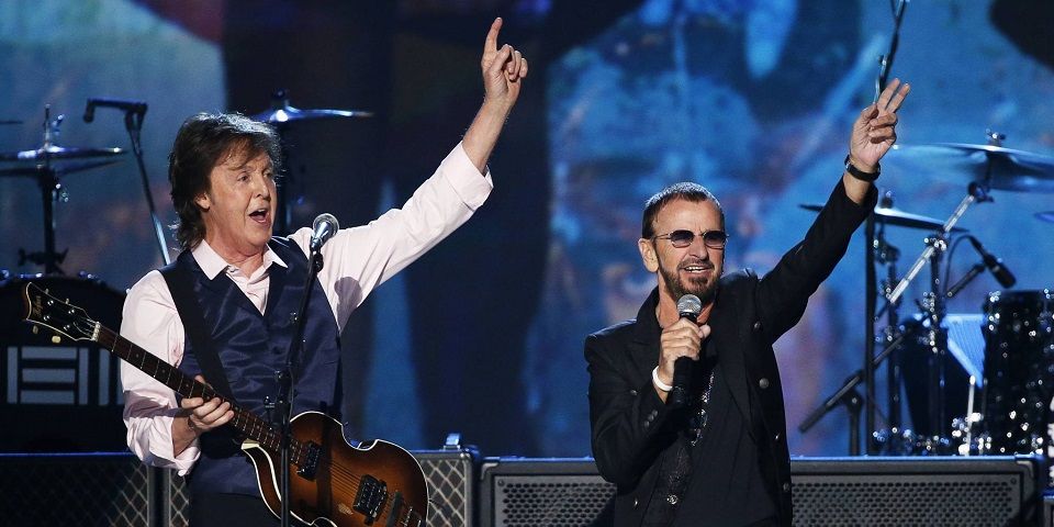Paul McCartney y Ringo Starr se reúnen para estreno de film de los Beatles