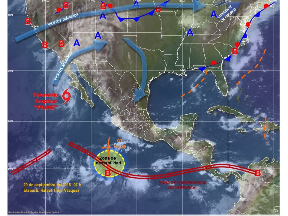 Prevalece pronóstico de tormentas en gran parte del país - prdonostico-2009